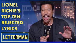 Download Lagu Lionel Richie's Top Ten Rejected Song Lyrics | Letterman MP3