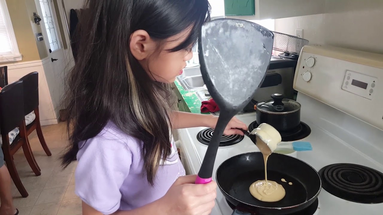 How to cook pan cake with pretty bella YouTube