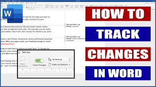How to Track Changes in Word | Microsoft Word Tutorials