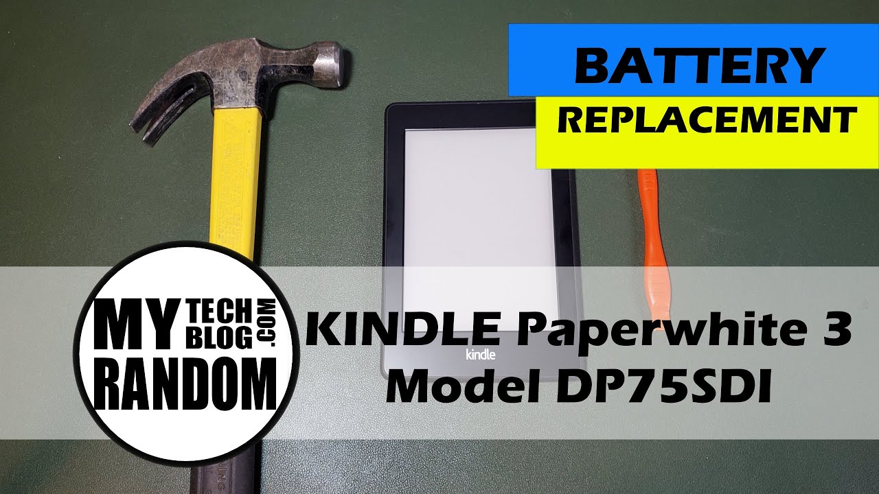 Kindle Paperwhite 3 DP75SDI battery replacement YouTube