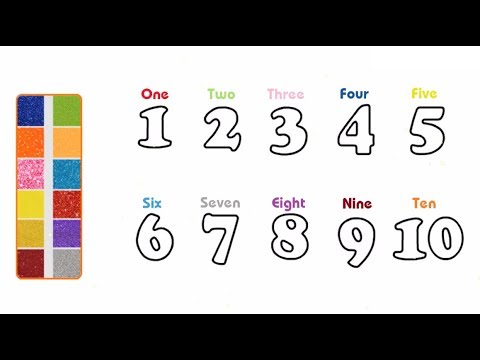 Video Vẽ và tô màu số 1-10 cho bé | Bé học tô màu | How to... - youtube