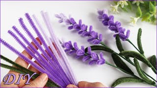 💐Lavender Flowers DIY💐 Pipe Cleaner Lavender