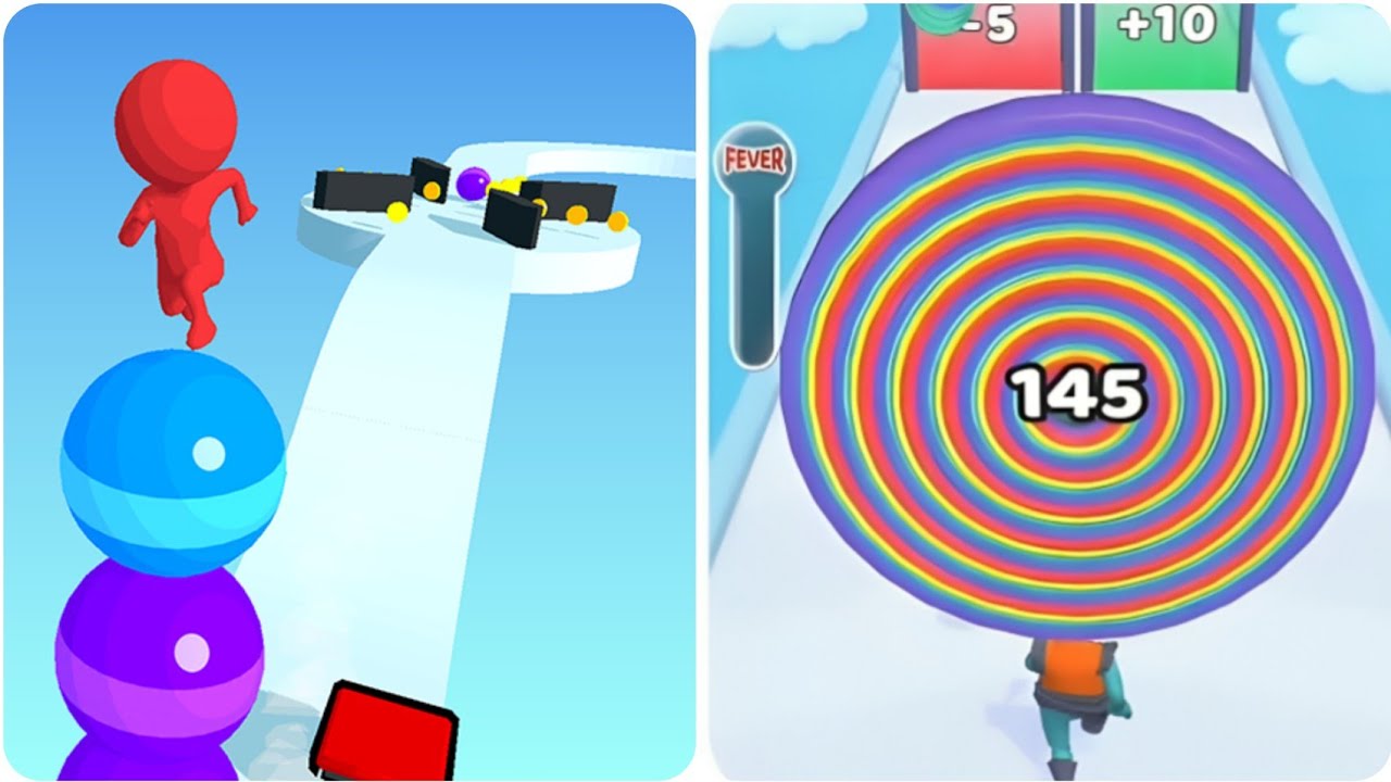 Stack Rider 3D Vs layer man Run 3D Top Mobile gameplay