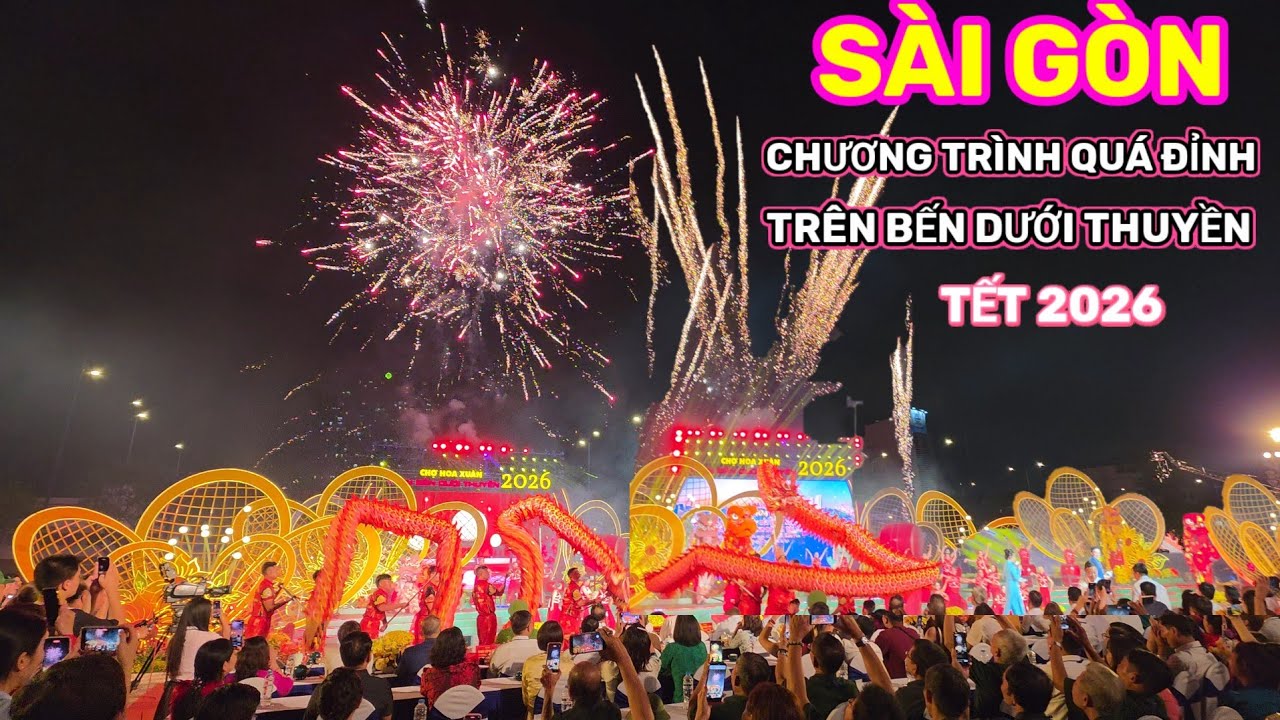 QUÁ HAY CHƯƠNG TRÌNH KHAI MẠC LỄ HỘI HOA XUÂN TRÊN BẾN DƯỚI THUYỀN BẾN BÌNH ĐÔNG Q8|| Nick Nguyen