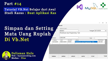 Simpan dan Setting Mata Uang Visual Basic.Net - Part 14