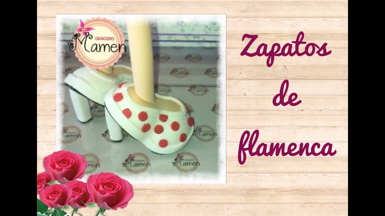 🌷Zapatos de flamenca hechos con gomaeva. Creaciones Mamen 💟🌷💟