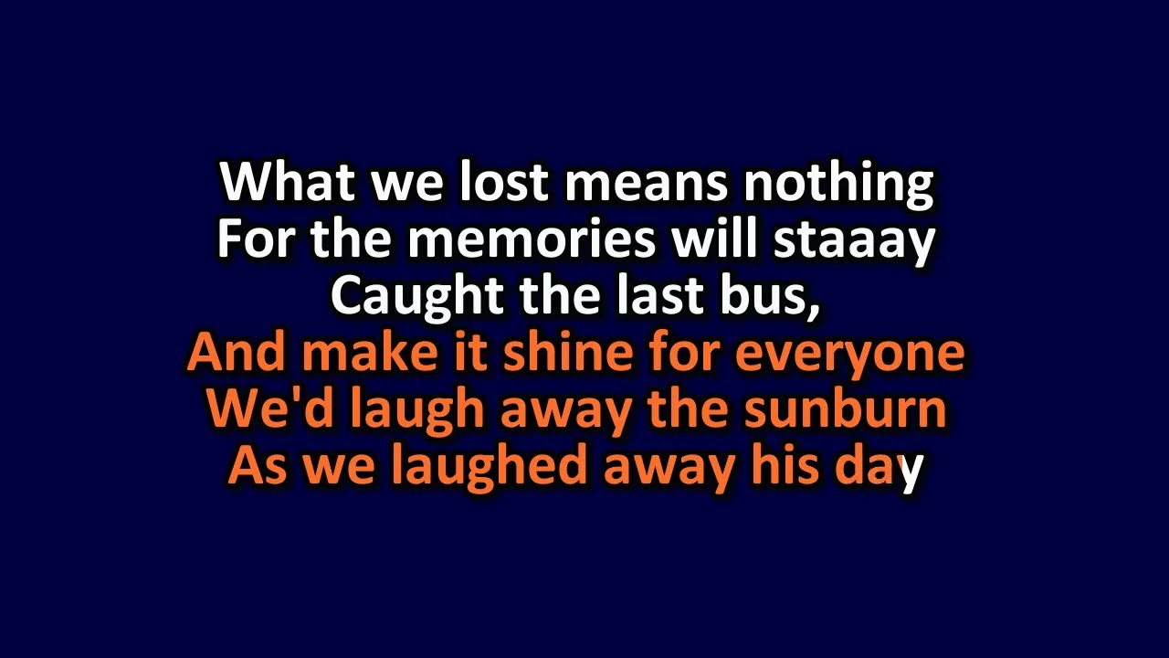 The Get Up Kids - Campfire Kansas - Karaoke Instrumental Lyrics - ObsKure