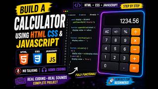 Create a Beautiful Calculator with HTML CSS JS | Full Project