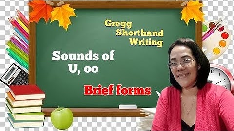 STENO | Sounds of U, & OO | Gregg Shorthand Writing for Colleges vol. 1