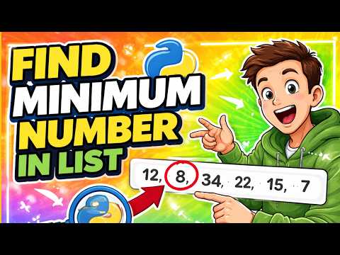 Find Minimum Value in a List (Without min Function) | Python & GCSE Computer Science
