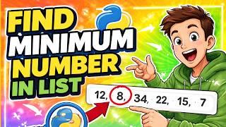 Celebrity Find Minimum Value in a List (Without min Function) | Python & GCSE Computer Science Profile