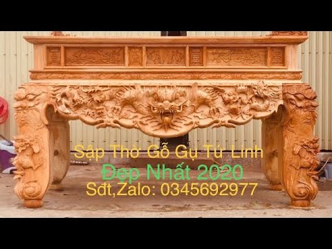 Video Báo Giá | Sập thờ tứ linh chân 24 gỗ gụ Mẫu bàn thờ... - youtube