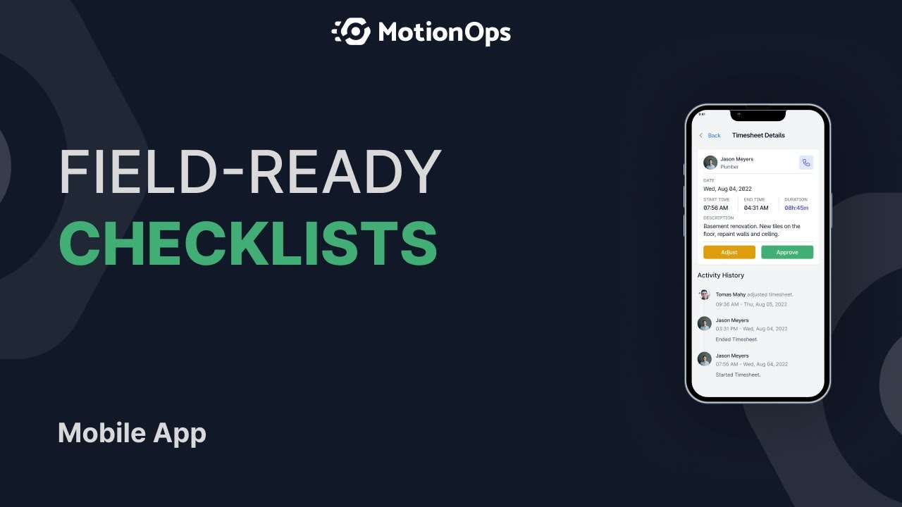 Field-Ready Checklists | Mobile App - YouTube