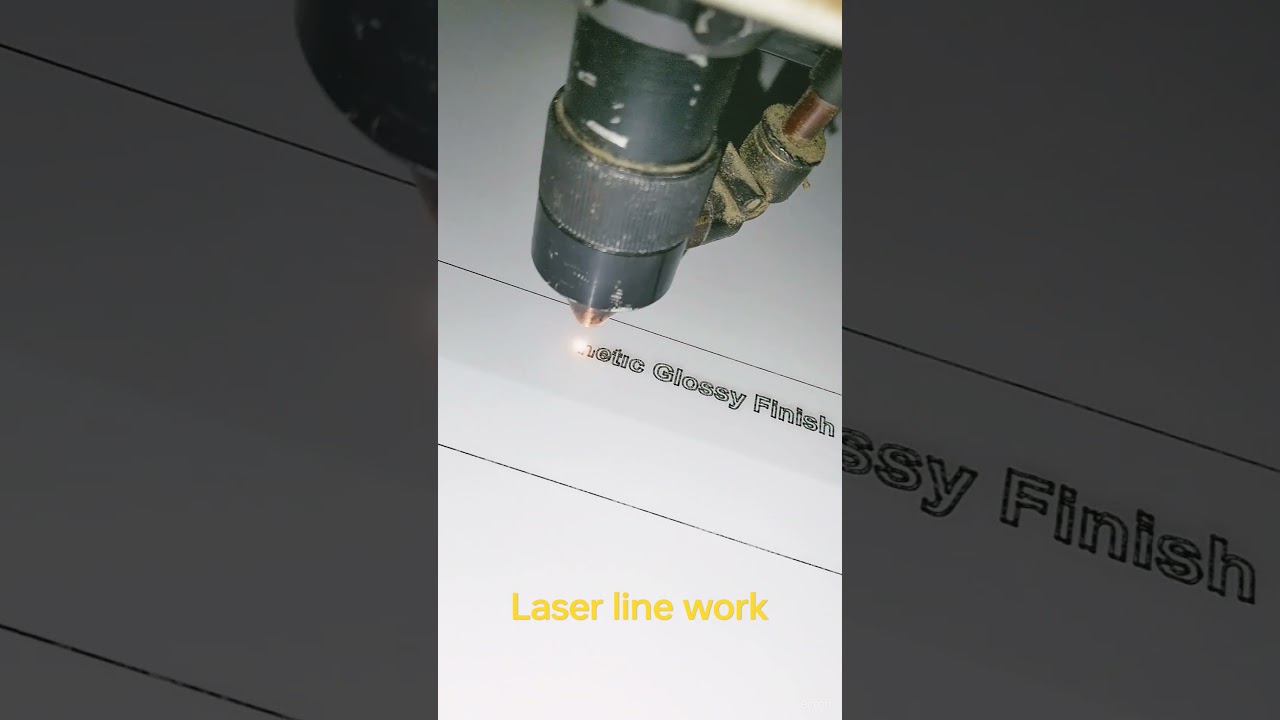 writing with laser machine 