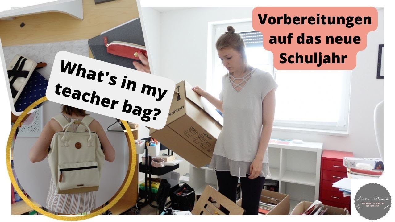 Vorbereitungen auf das neue Schuljahr I What's in my teacher bag? Digitale Version