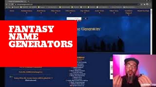 Fantasynamegenerators - What do I call my NPC? (Quick tip)