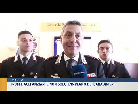 Video TARANTO. TRUFFE AGLI ANZIANI E NON SOLO: L'IMPEGNO DEI CARABINIERI