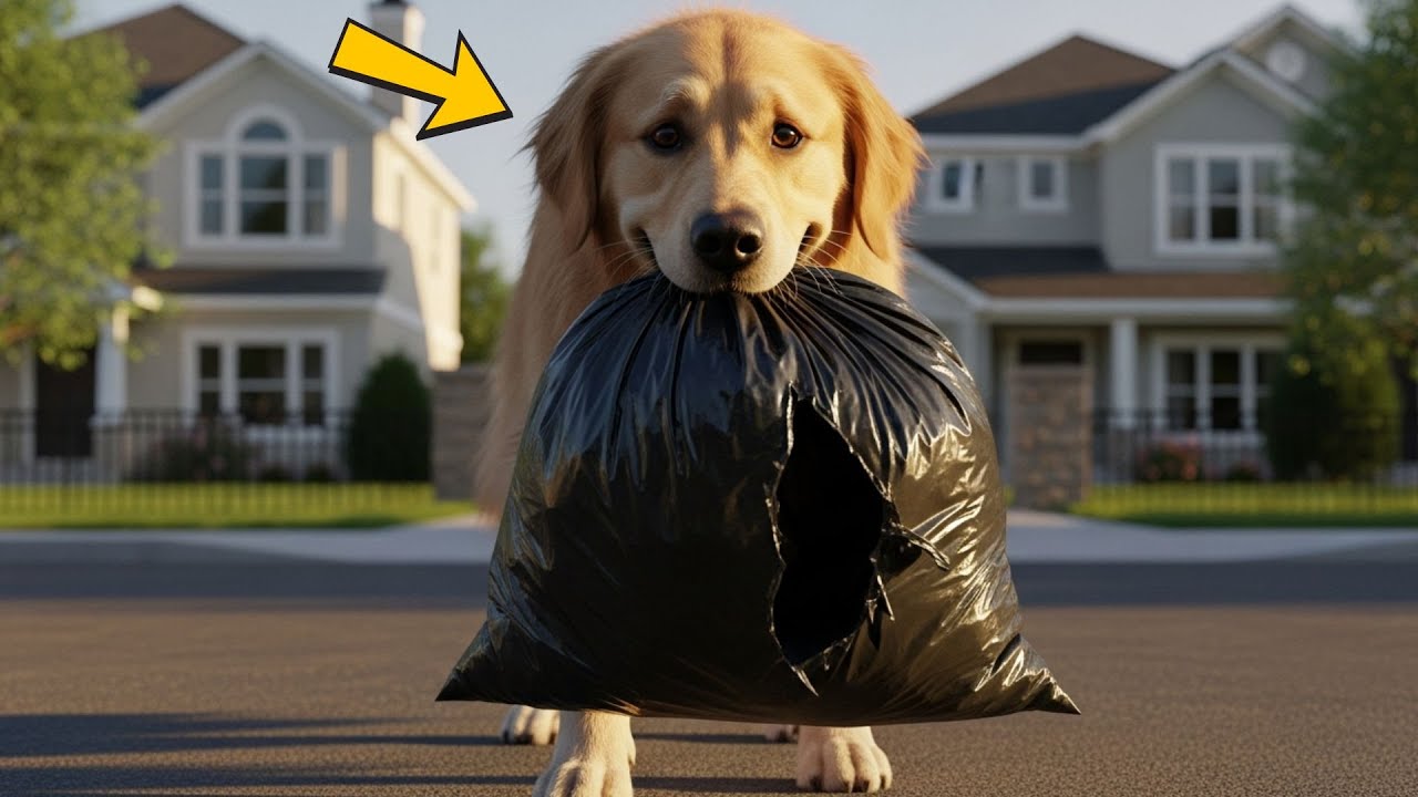 UNA PERRA LLORABA ARRASTRANDO UNA BOLSA DE BASURA… Y LO QUE ENCONTRARON DENTRO CONMOCIONÓ A TODOS…