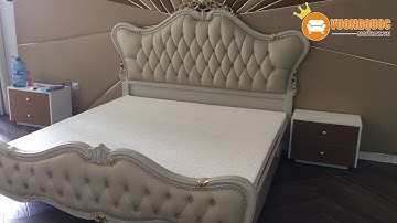 Hoàn thiện mẫu giường ngủ tân cổ điển sang trọng cao cấp tại nhà Chi - HCM