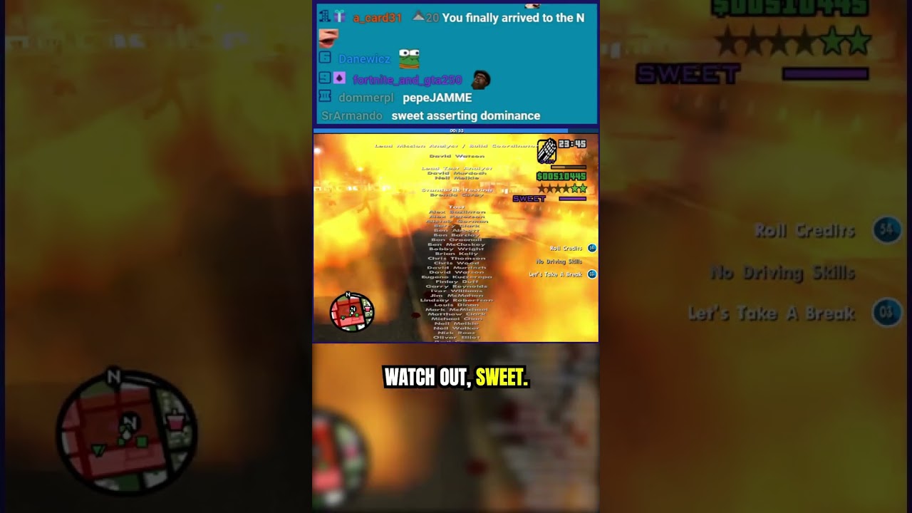 Bad Timing For That Effect - GTA San Andreas Chaos Mod #GTA #SanAndreas #GrandTheftAuto