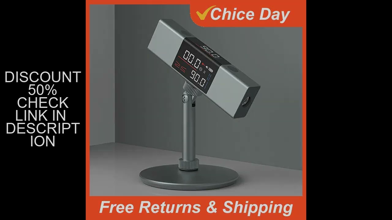 Original DUKA LI1 Laser Protractor Digital Inclinometer Angle Measure 2 in 1 Laser Level Ruler Type-