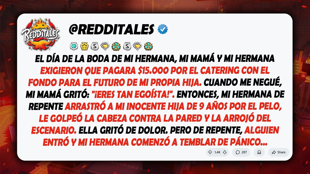 En la boda de mi hermana, rechacé quince mil dólares, ella arrastró a mi hija por el pelo, pero...