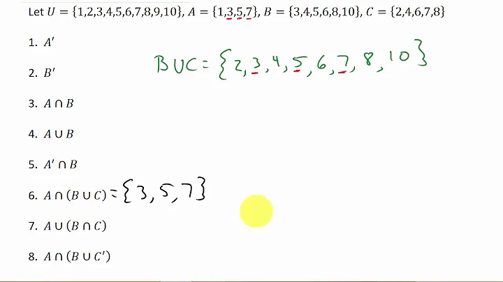 Sets: Union, Intersection, Complement