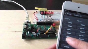 Arduino I/O をスマートフォン(iPod touch) から操作する