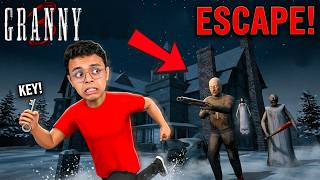 MOST INTENSE ESCAPE OF GRANNY CH- 3😱 Baal Baal Bach Gaye! screenshot 4