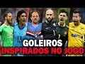 Quando o Goleiro ta INSPIRADO, ele pega até vento!!!