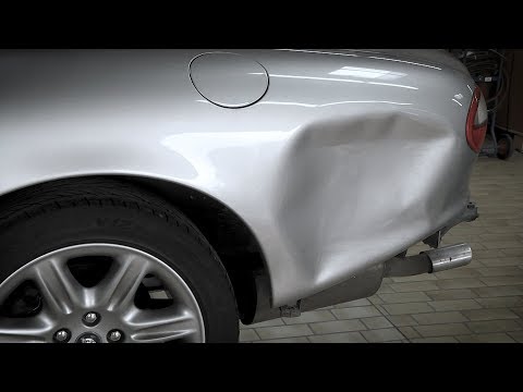 Instandsetzung der Seitenwand an einem Jaguar mit dem Miracle-System