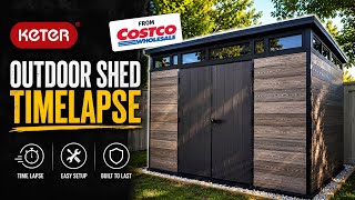 Keter Collection 11x7 Outdoor Shed | Backyard Timelapse | TMC