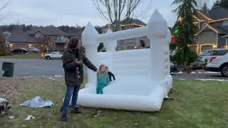White Castle Bounce House Inflatable Wedding Bouncy Jumping Castle