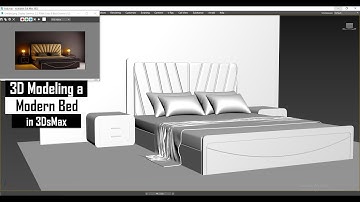 3dsmax Tutorials, Tutorial on Modeling a Modern Bed in Interior in 3dsmax