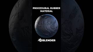 Procedural rubber material in Blender 🖤#3d #blender3d #b3d #blendermaterials #blendermaterial