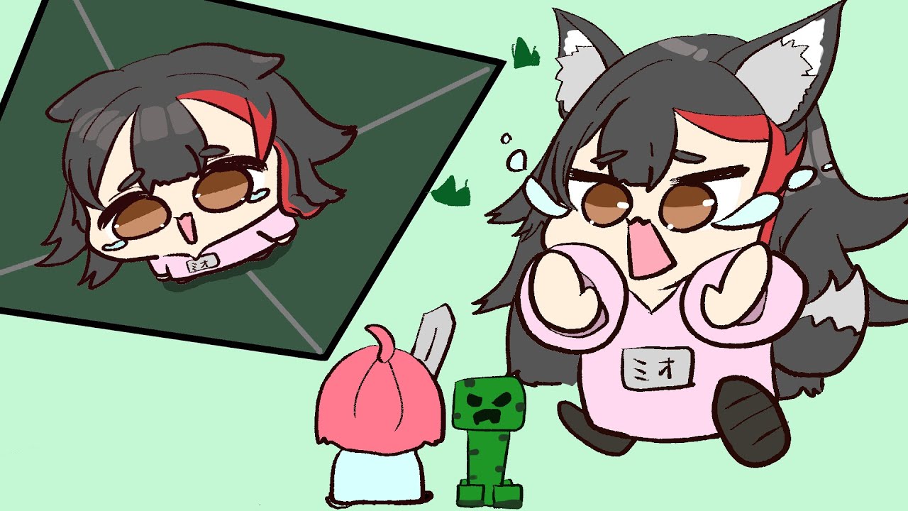 【手描き】撮れ高の神ミオしゃとPONなみこち【さくらみこ/大神ミオ/hololive/ホロライブ切り抜き】