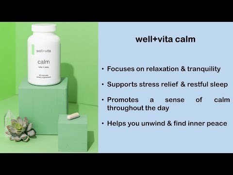 Well+Vita CALM: Supplement to Soothe Your Stressed-Out Soul #supplementsthatwork