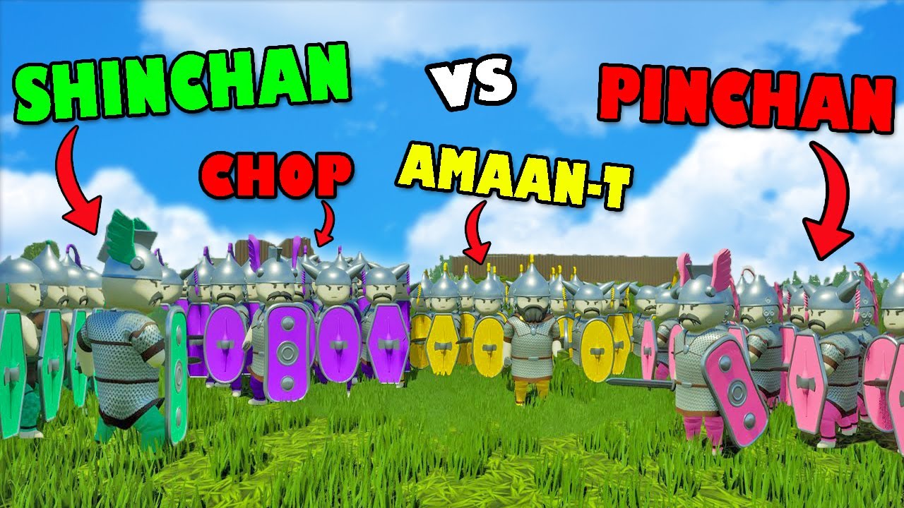 2nd Last Battle between SHINCHAN vs CHOP vs PINCHAN vs AMAAN-T in SHIELDWALL