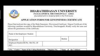 how to apply genuineness BDU ? #bdu  all certificate rules and regulations #csponkarthikeyan screenshot 4