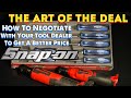 Snap On: Get Better Deals On The Tool Truck! Let Me Show You How To Do It! More Blue Tools!