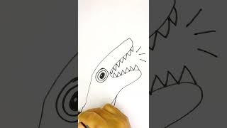 How to draw a dinosaur, رسم ديناصور سهل للاطفال #atfalona_today #shorts