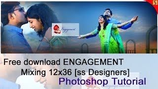 FREE PSD & How to Design ENGAGEMENT ALBUM 12 X 36 Templates Photoshop Tutorial[ss free psd]#265 screenshot 5