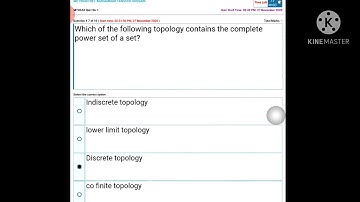 MTH634 Topology vid c Live quiz no 1