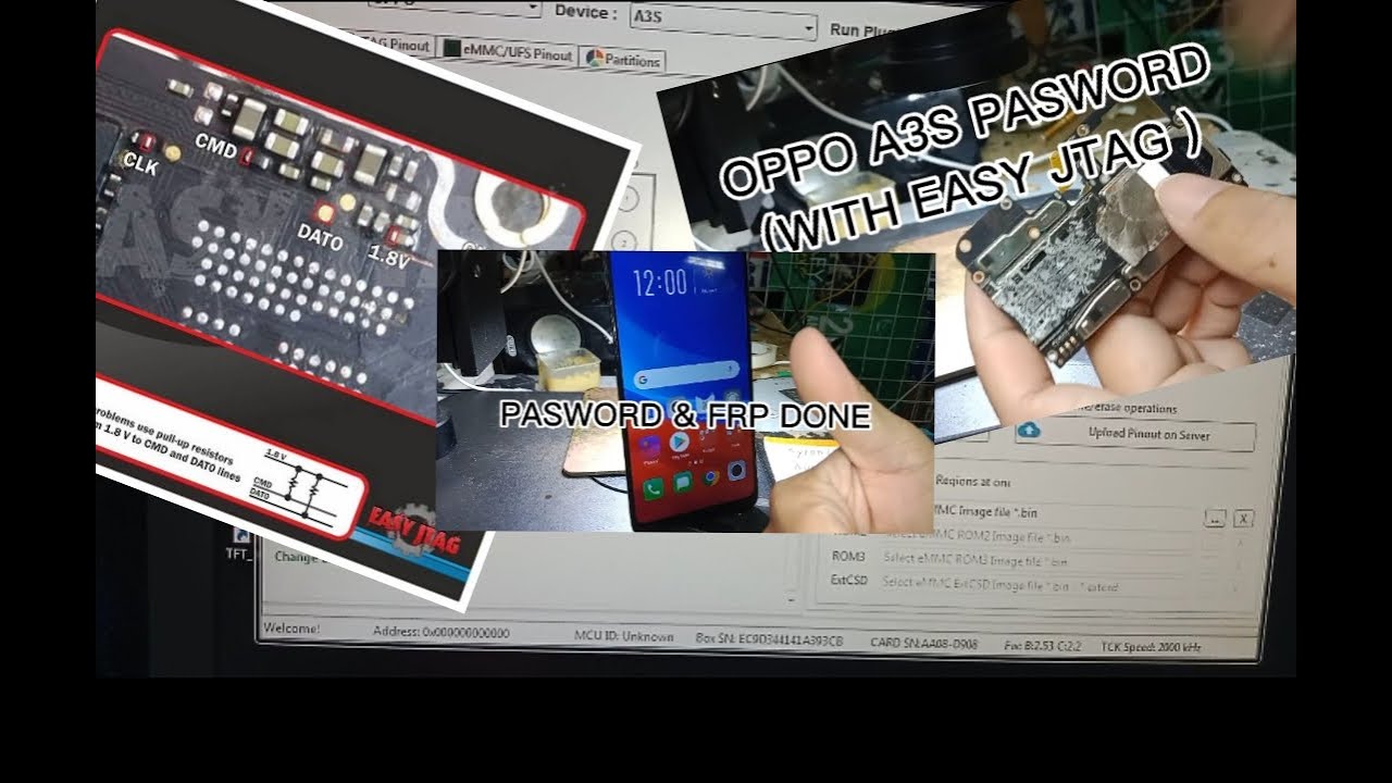 OPPO A3S 1803 PASWORD & FRP (EASY JTAG )