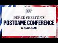 Derek Shelton - Postgame Interview 4/9/2026