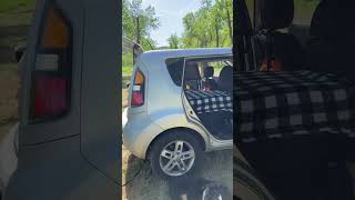 Car Camping Set Up in my Kia Soul