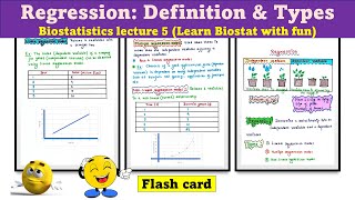 Regression | Definition | Types | Practical examples | Biostat lecture 5 | UG | PG | UPSC