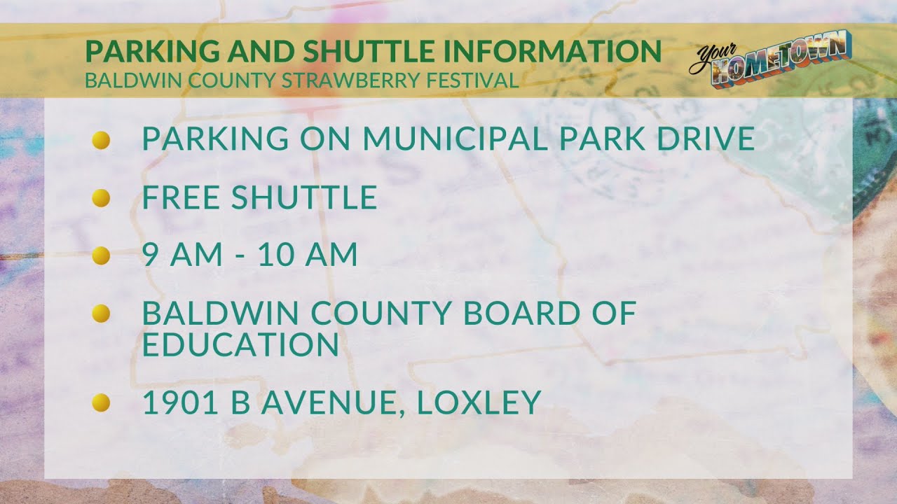Parking and shuttle service for the Strawberry Festival YouTube