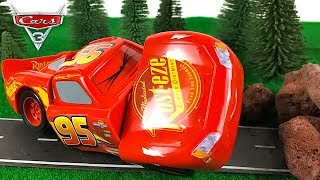 Unboxing Disney Pixar Cars 3 Race & Reck Lightning Mcqueen - Crash Him Repair Him & Crash Again