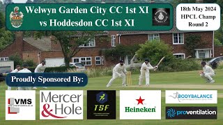 Welwyn Garden City CC 1st XI v Hoddeston 1st XI |HPCL Round 2